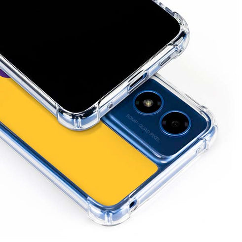 LSU Tiger Eye Logo Yellow Moto G 5G (2024) Clear Case